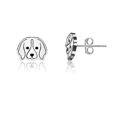 Imagem de OKEYCH Beagle Lover Gift Beagle Brincos Beagle Mom Jewelry Beagle Owner Gift Dog Mom Jewelry Pet Lover Gift, Metal, Liga metálica.