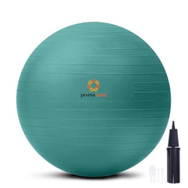 Imagem de Primasole Bola de exercício para estabilidade de equilíbrio, fitness, treino, ioga, pilates em casa, escritório e academia com bomba infladora (75 cm verde Jango 75 cm)