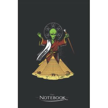 Imagem de Notebook: Alien Egyptian Pyramids UFO Anunnaki Conspiracy: Journal Diary A Gratitude Notebook For all Genders | 120 pages, 6 x 9 in Notes