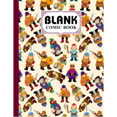 Imagem de Blank Comic Book: Pirate Cover Blank Comic Book, Create Your Own Story, Journal, Notebook, Sketchbook for Kids and Adults, 120 Pages - Size 8.5" x 11" Notebook by Konstanze Fleischmann