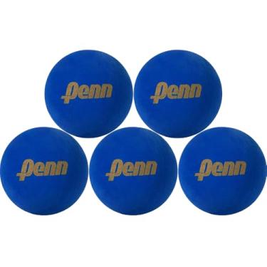 Imagem de Bola Frescobol Penn Azul Profissional - 5 Bolas