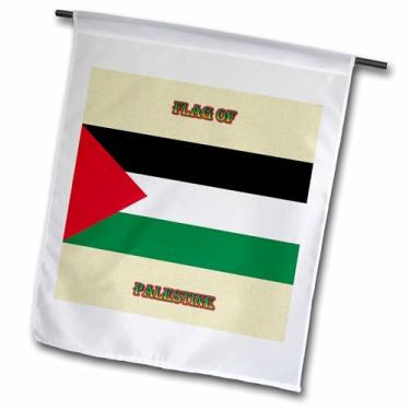 Imagem de 3dRose Bandeira da Palestina - Bandeira de jardim, 30,48 x 45,72 cm