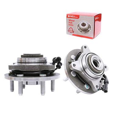 Imagem de FKG 515079 Conjunto de cubo de rolamento da roda dianteira (apenas para modelos 4WD/4x4) para Ford F150, 2006-2008 Lincoln Mark LT, 6 parafusos W/ABS conjunto de 2