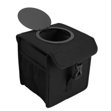 Imagem de Lixeira de Carro Com Tampa, Tecido de Nylon 210D Premium à Prova de Vazamentos, à Prova D'água, Dobrável, Lata de Lixo de Carro Com Bolsos Laterais de Malha