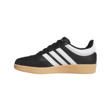 Imagem de adidas Tênis de basquete unissex adulto Hoops 4.0, Preto/branco/cinza, 14 Women/13 Men