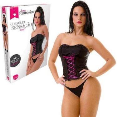 Imagem de Lingerie Sensual Corselet Sensação Tanga Love - Love Fantasies