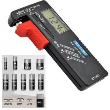 Imagem de Testador Medidor Pilha Bateria 1.5v E 9v Potente BT168D - JIAXI