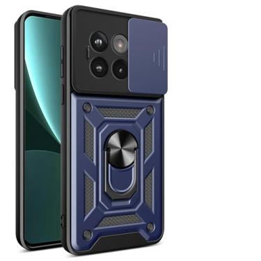 Imagem de Kukoufey Capa compatível com OnePlus Ace 5, com capa de lente de câmera deslizante compatível com OnePlus 13R 5G CPH2647 / Ace 5 Pro PKR110 capa azul