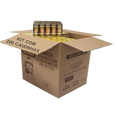 Imagem de Palito de Dente Roliço de Madeira Gina para Comer Petiscos Porções Restaurantes Lanchonetes Festas Artesanatos Limpeza Higiene Paliteiro com 40000 un