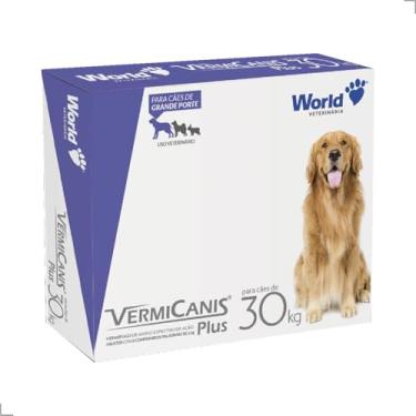 Imagem de VermiCanis Plus, Vermífugo para Cães de Grande Porte até 30 kg, 2 Comprimidos