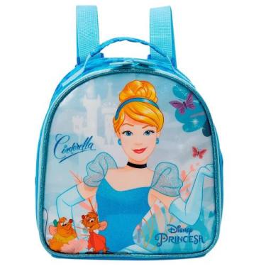 Imagem de Lancheira Térmica Escolar Infantil Disney Cinderela - Xeryus, Azul