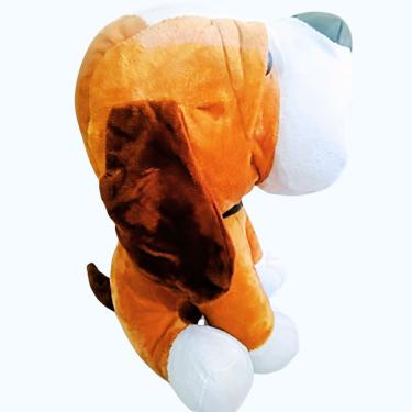Imagem de Brinquedo Pelucia Cachorrinho Caramelo 30cm para Criança Presente Decoração
