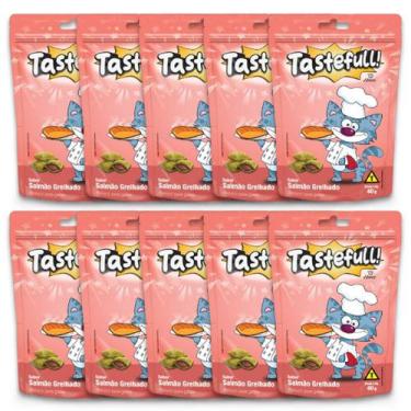 Imagem de Hana Tastefull Para Gatos Kit 10 Un Salmão Grelhado 40g