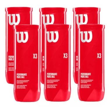 Imagem de Bola de Padel Wilson - Pack com 06 Tubos