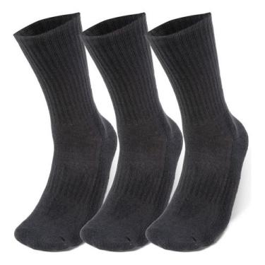 Imagem de Kit 3 Meias Under Armour Core Cotton Crew Cano Alto Original
