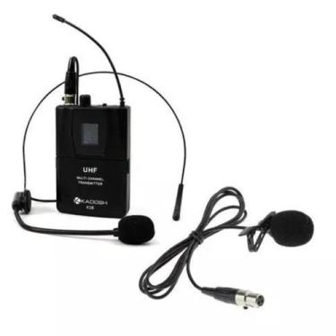 Imagem de Transmissor Bodypack Kadosh K-5B Com Microfone Headset e Lapela 560-59