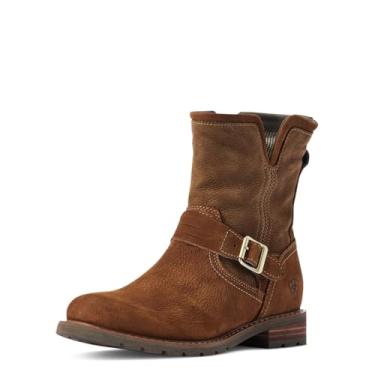 Imagem de ARIAT Botas femininas Savannah à prova d'água para caminhadas, Caramelo Torrado, 8