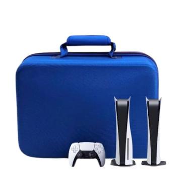 Imagem de Bolsa Mochila Transporte Para Playstation 5 Digital Ultra e Acessórios Azul