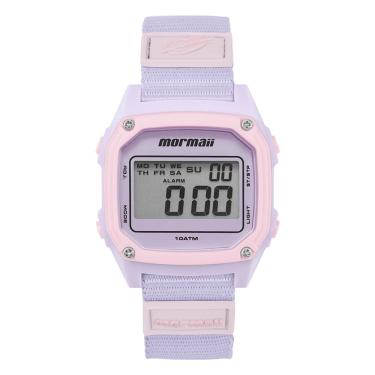 Imagem de Relógio MORMAII feminino digital roxo rosa MO18703C/6N