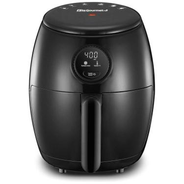 Imagem de Fritadeira Elétrica AirFryer 2L de Capacidade e Painel de Controle Digital, 1000W, 110V, ELITE GOURMET EAF2612D, Preto