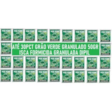 Imagem de Até 30Pct 50gr Formicida Grão Verde - Isca Para Formigas Granulada - D