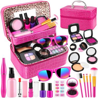 Imagem de Conjunto de maquiagem Pretend Luucio para meninas de 3 anos ou mais com bolsa de camada dupla