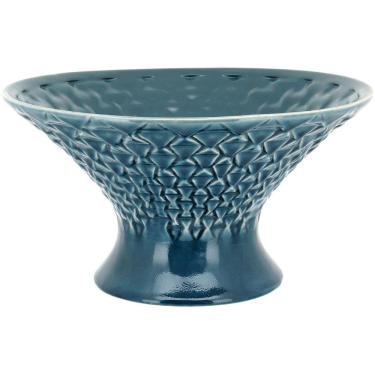 Imagem de Morea Centro Mesa 18X32X32Cm Cerâmica Azul