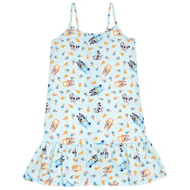 Imagem de Vestido Bluey Muffin Bingo Toddler Girls 4T com tutu sem mangas