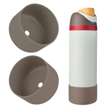Imagem de BKBY 2 peças de bota de silicone para garrafa de água, compatível com Owala 680 g 947 g 1,134 g, capa protetora antiarranhões e antiamassados sem ruído para garrafas de água FreeSip/Twist/Flip