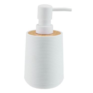 Imagem de Liuonnam Dispensador de sabão de mão de 325 ml, dispensador de sabonete líquido recarregável para cozinha (branco2)