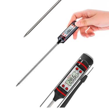 Imagem de Termômetro Digital Para Medir Temperatura Máxima Alimentos - Termometr
