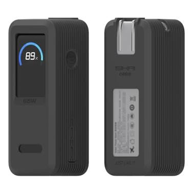 Imagem de SIKAI CASE Capa de silicone para Anker Prime Power Bank 9.600mAh 65W design de bordas elevadas para plugue CA plugue de poeira integrado abertura precisa compatível com Anker 65W Prime Power Bank capa