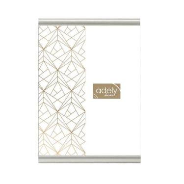 Imagem de Porta Retrato Clip Prata 10X15cm - Adely Decor