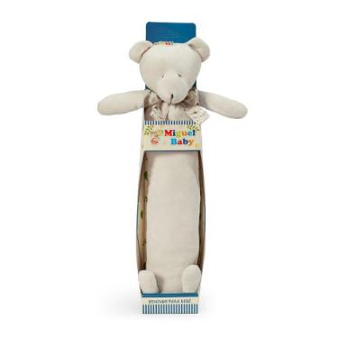 Imagem de Soninho De Bebe Agarradinho De Pelucia - Miguel Baby, Ursinho bege