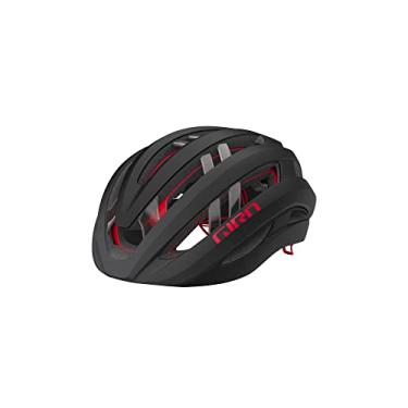 Imagem de Giro Capacete De Bicicleta Esférico Aries - Carbono Fosco/Vermelho Grande
