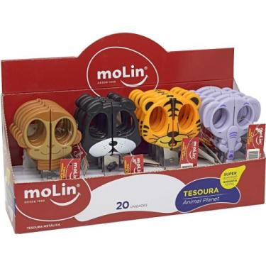 Imagem de Tesoura Animal Planet 4 Modelos Metálica - Display com 20 Unidades - M
