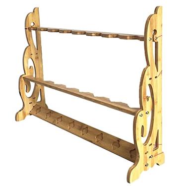 Imagem de Suporte de espada para exibição de espada, suporte de espada vertical suporte katana - Suportes de armas para exibição de chão, suportes de espada de artes marciais de madeira, cabides de espada para