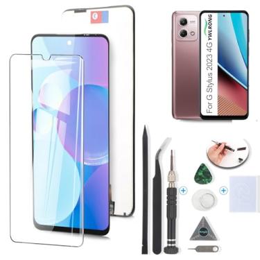 Imagem de YWLRONG Substituição de tela para Motorola Moto G Stylus 2023 4G para Moto G Stylus 2023 4G XT2317 Display Touch Screen Digitalizador Substituição com ferramentas (preto