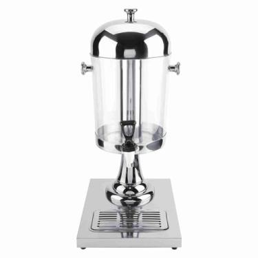 Imagem de Dispensador de Bebida Gelado, Dispensador de Bebida Em Aço Inoxidável para Festas, Máquina de Bebida Fria Quente para Suco para Suco, Leite, café, chá para Restaurante Barra (Cabeça única prateada)