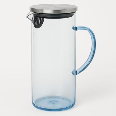 Imagem de Jarra Borossolicato Azul 1,5L Vidro Com Alça Resistente 1 UN - Vista H