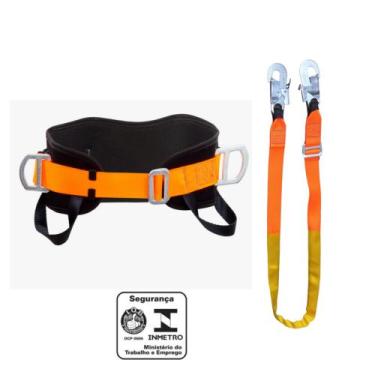 Imagem de KIT Cinturão Abdominal com Talabarte de Posicionamento. - SAFE CINTOS