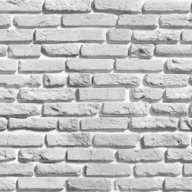 Imagem de Papel De Parede Pedra Tijolos Cinza Autocolante Sala Quarto