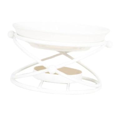 Imagem de IEUDNS Aquecedor de óleos essenciais, difusor de aromas com tigela de cerâmica, aquecedor de fragrâncias, porta-velas Tealight, difusor de óleos essenciais