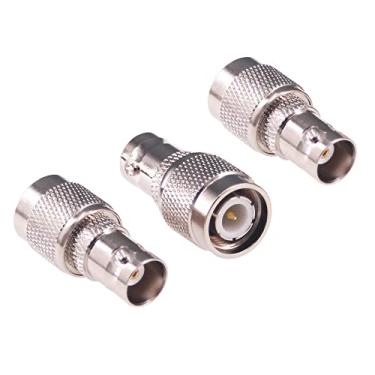 Imagem de Adaptador coaxial RF RF RF 3 peças TNC macho para BNC fêmea TNC para conector coaxial BNC (F49-3)