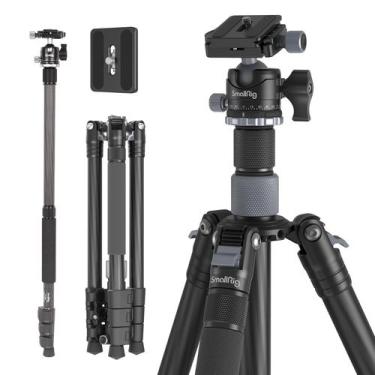 Imagem de Tripé SMALLRIG AP-20 de fibra de carbono 62,2 cm com cabeça esférica d