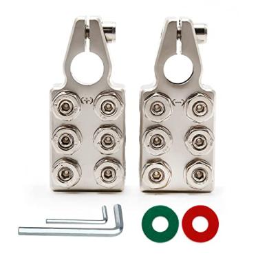Imagem de CADUFUELLY Conector De Terminal Bateria 12 Vias Conectores 8Awg Até 4/0Xl Awg Calibre Positivo E Negativo (+/-) (1 Par)