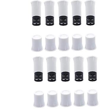 Imagem de priaolker Interruptor Magnético Mc-33C Nc, Alarme Embutido Para Portas E Janelas, Magnético, Sensor De Contato, Sistemas Segurança Residencial Contra Roubo, Conjuntos 10, Branco