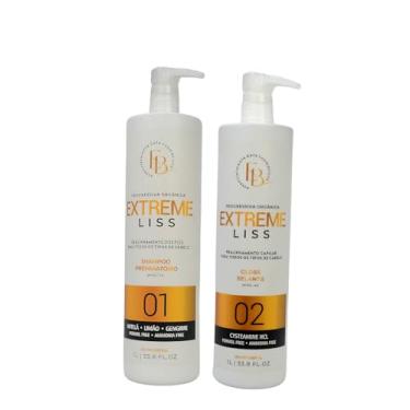 Imagem de Kit Essencialmente Bela Extreme Liss - Progressiva Orgânica - Shampoo Preparatório + Gloss Selante - 2x1L - Alisamento Capilar Profissional