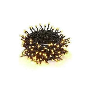 Imagem de Pisca pisca warm amarelo cordão 100 lâmpadas 220v led m/f - CHIBRALI
