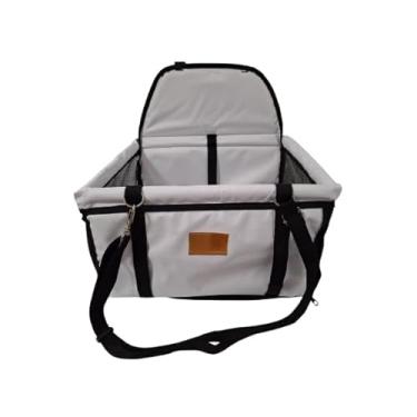 Imagem de Cadeirinha Cadeira Assento Pet de Carro para Cães Cachorro, gatos(BRANCO)